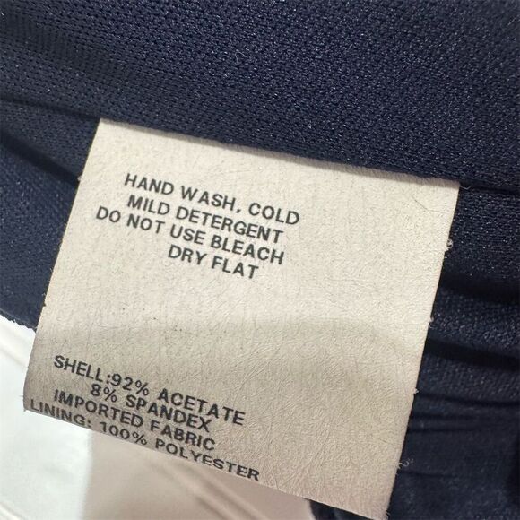 Vintage Scott McClintock Millennium 2000 Navy Blue Sparkle Halter Gown Sz 8 USA - Picture 6 of 11